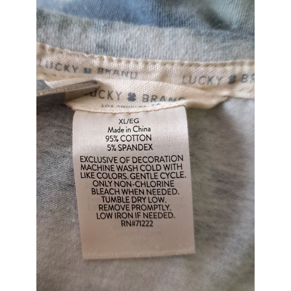 Lucky Brand Women's Blue Tie Dye Logo Racerback Tank Top Size XL - Picture 8 of 8